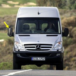 Mercedes Sprinter 07-16 Sağ Dikiz Aynası Üst Camı Isıtmalı A0028115333-bisra