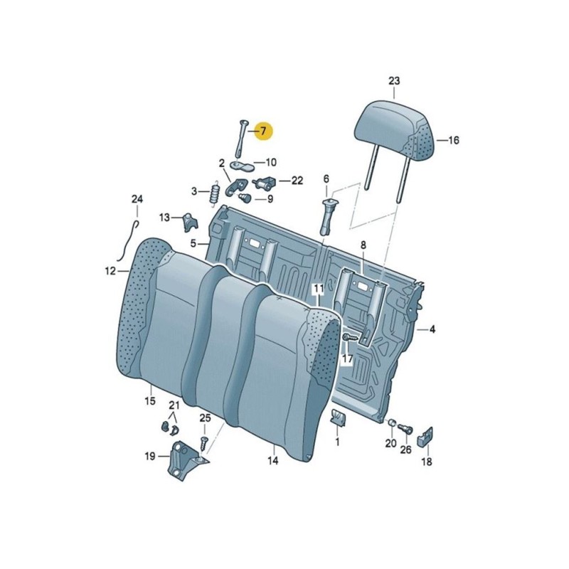 Seat Cordoba 1993-2002 Arka Koltuk Yatırma Mandalı Çubuğu 1H0885683-bisra