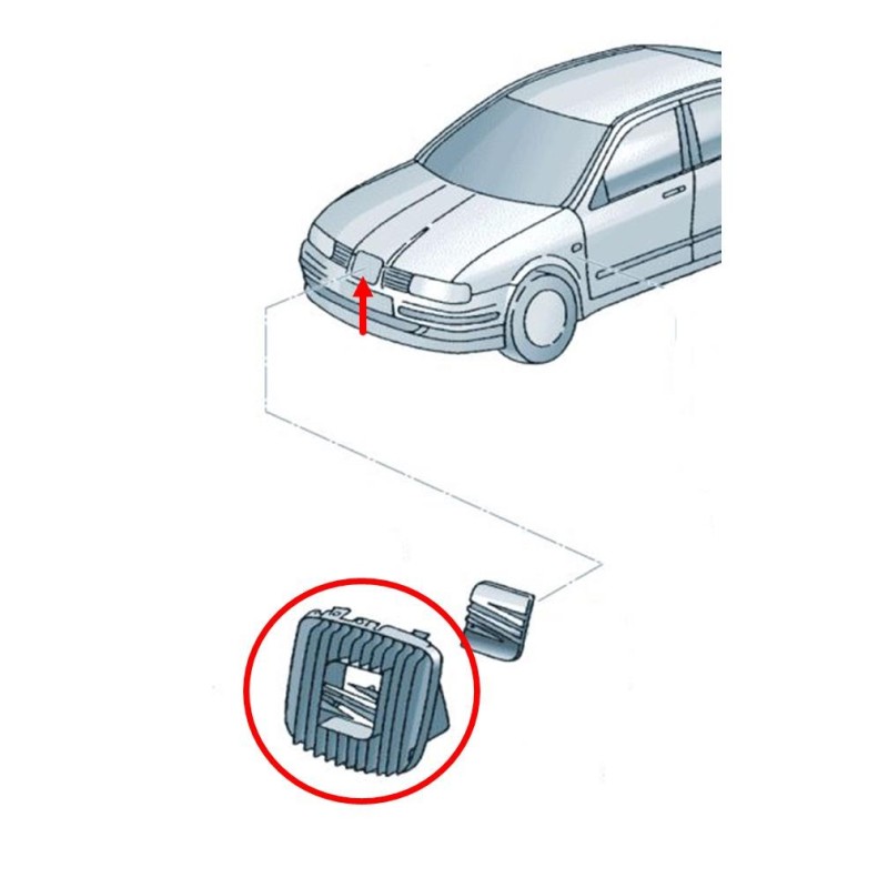 Seat Toledo 1999-2004 Ön Panjur Izgarası 1M0853651F-bisra