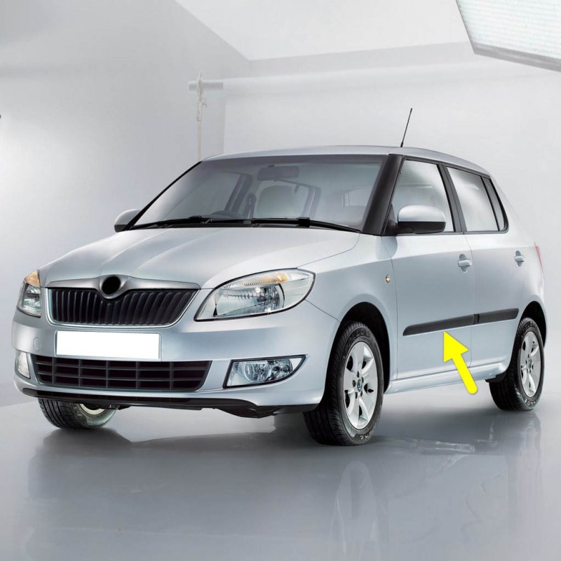 Skoda Fabia 2011-2014 Sol Ön Kapı Çıtası Düz 5J6853515