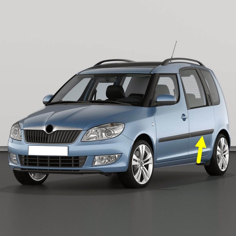 Skoda Roomster 2011-2015 Sol Arka Kapı Çıtası Düz 5J7853753