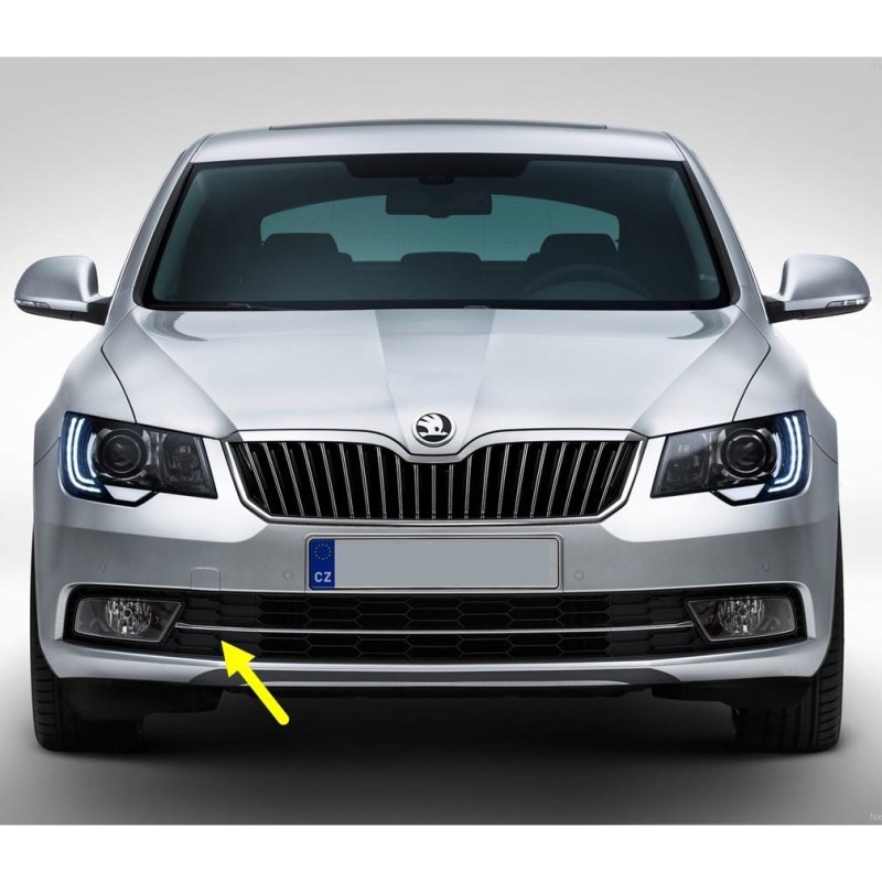 Skoda Superb 2 2014-2015 Sağ Sis Farı Yan Kapak Krom Çıtalı 3T0853666B-bisra