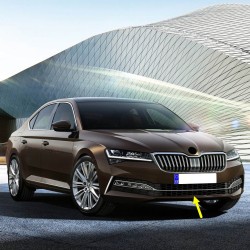 Skoda Superb 2020-2023 Ön Tampon Orta Izgara Krom Çıtalı 3V0853677A-bisra