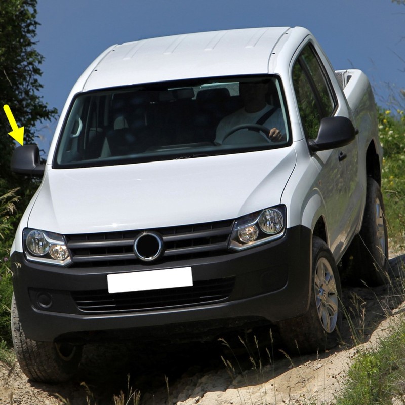 VW Amarok 2010-2016 Sağ Dış Ayna Üst Kapağı Siyah 2H0857528B