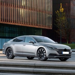 VW Arteon 2017-2020 Orta Konsol Bardaklık Sürgülü Kapak Perdesi Siyah