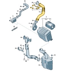 VW Golf 5 2004-2008 1.6 BGU BSE Motor Hava Filtre Borusu 1K0129684AE