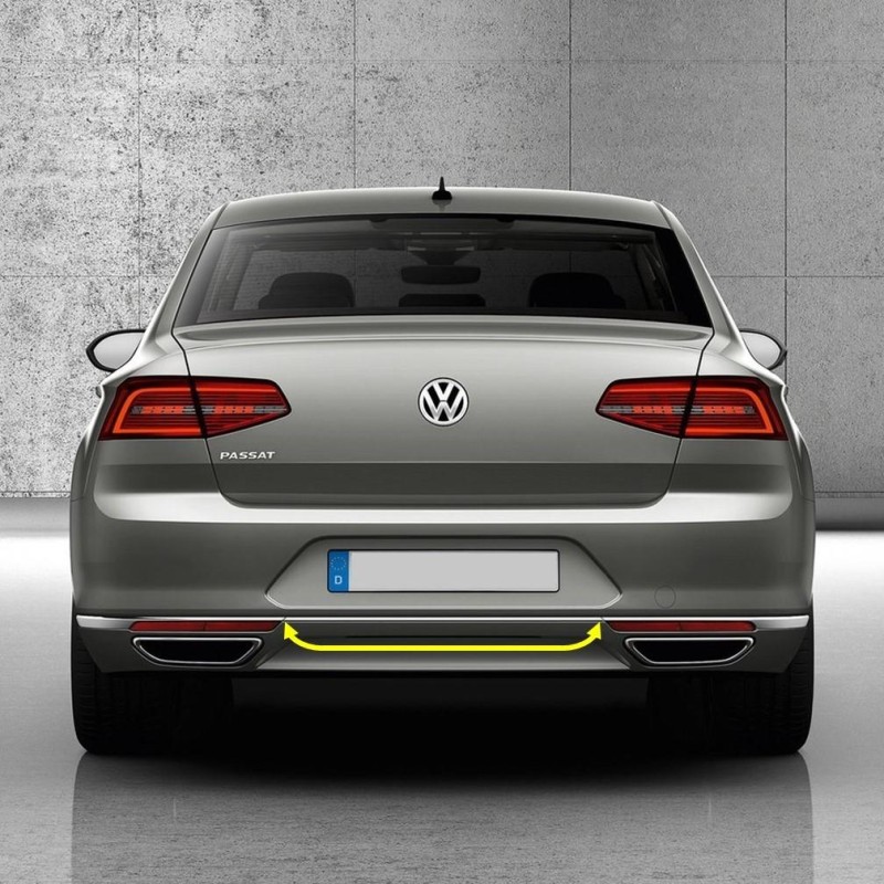 VW Passat B8 2015-2019 Arka Tampon Orta Kromaj Çıta 3G0853835-bisra