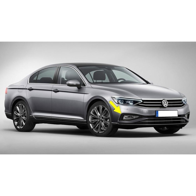 VW Passat B8.5 2020-2023 Sağ Sis Farı Çerçevesi Mat Siyah 3G0853666K-bisra