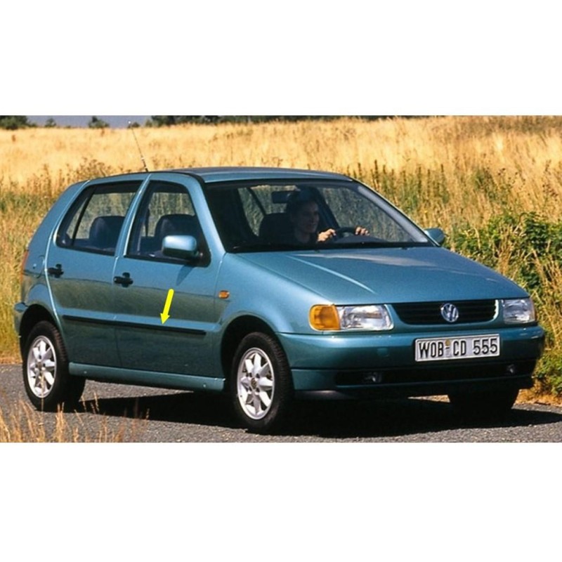 VW Polo Hatchback 1994-1999 Sağ Ön Kapı Orta Çıtası Siyah 6N4853516A-bisra