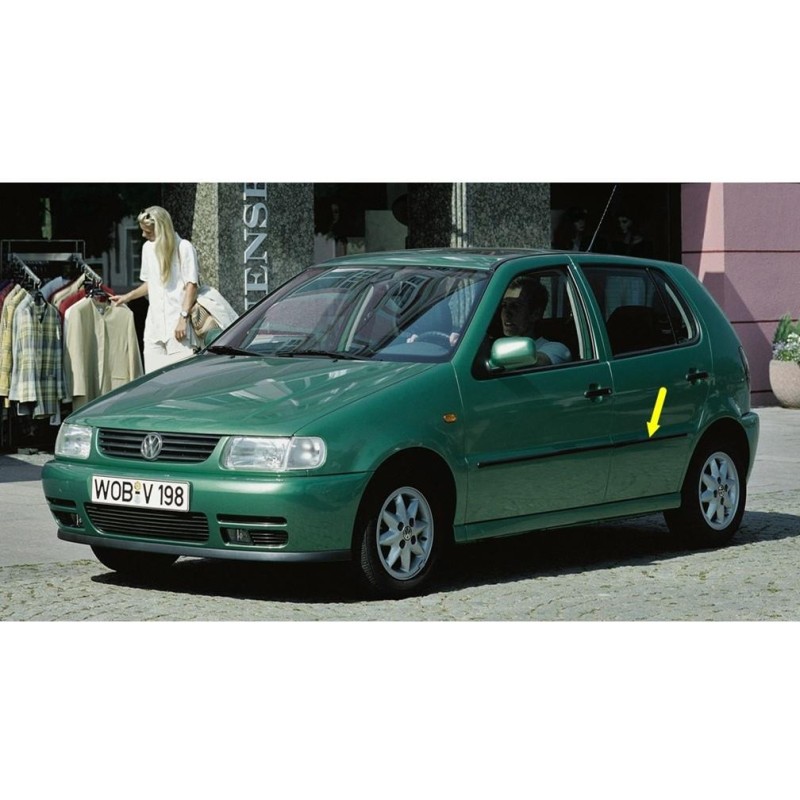 VW Polo Hatchback 1994-1999 Sol Arka Kapı Orta Çıtası Siyah 6N4853753A-bisra