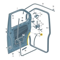 VW Transporter T6 2010-2015 Ön Sol Çamurluk Kapı Ara Fitili 7H0837565A-bisra